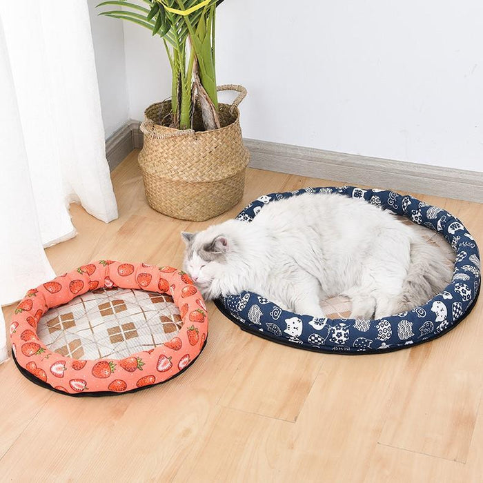 ROUND BREATHABLE COOLING PET MAT
