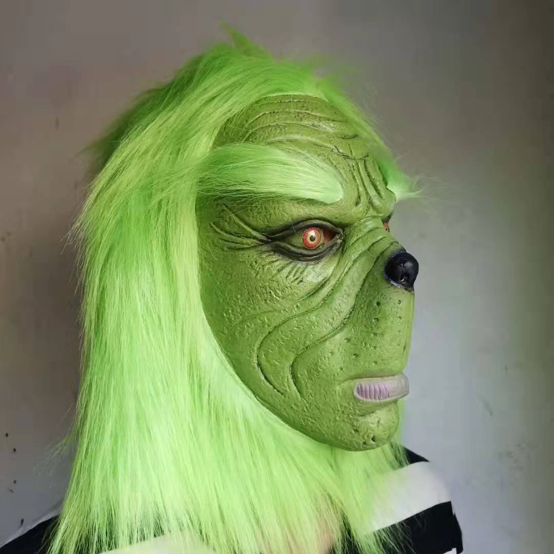 Green Hairy Monster Headgear