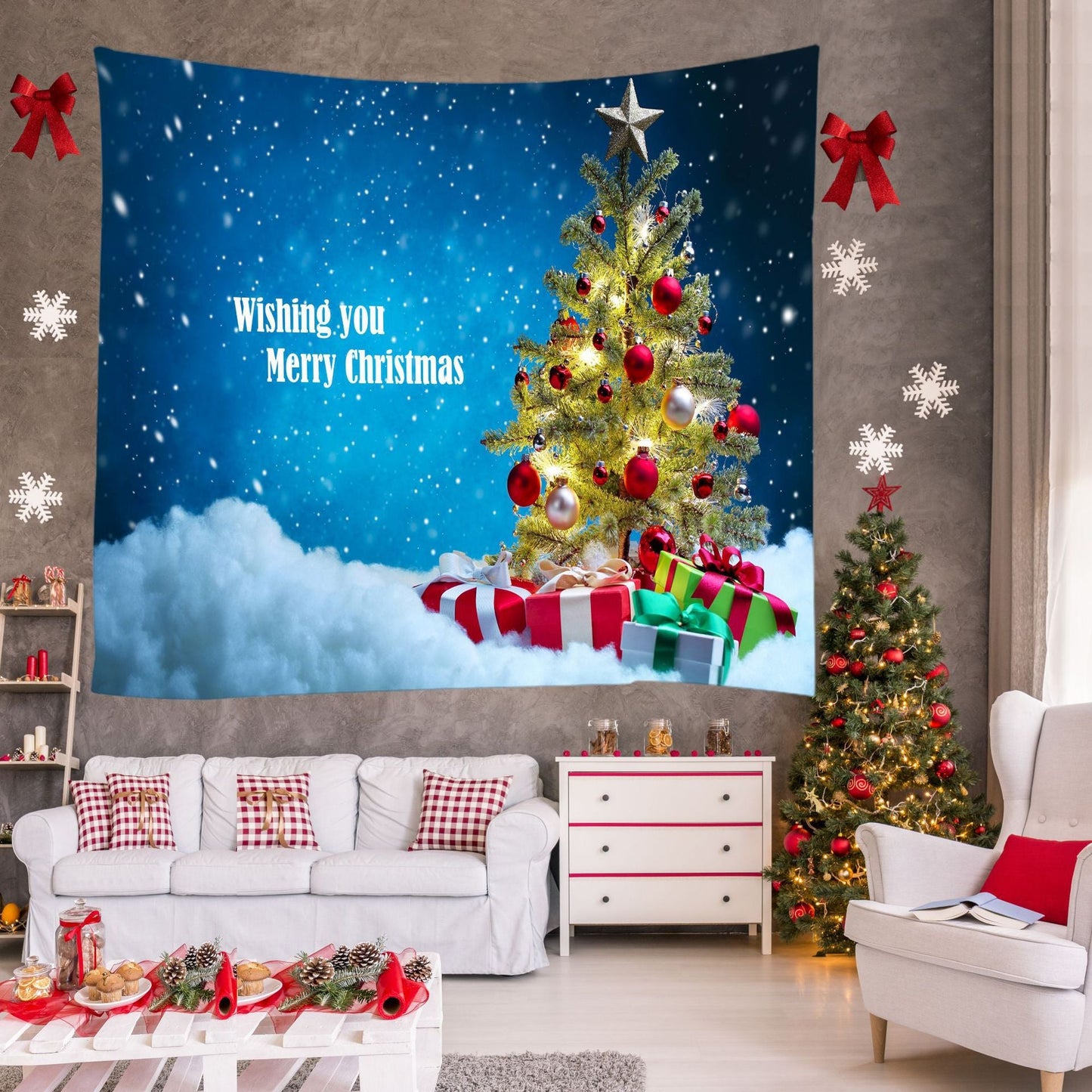 Christmas Decoration Background Tapestry Ⅱ