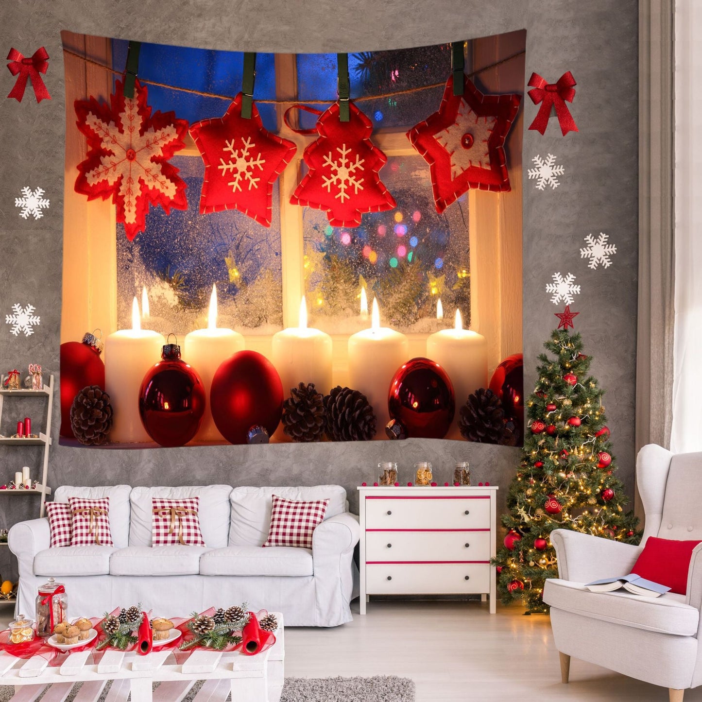 Christmas Decoration Background Tapestry Ⅱ