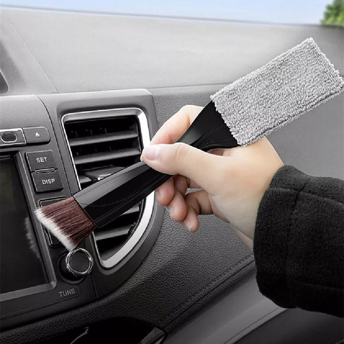 Mini Duster for Car Air Vent Two-Headed Cleaning Brush For Air Outlet