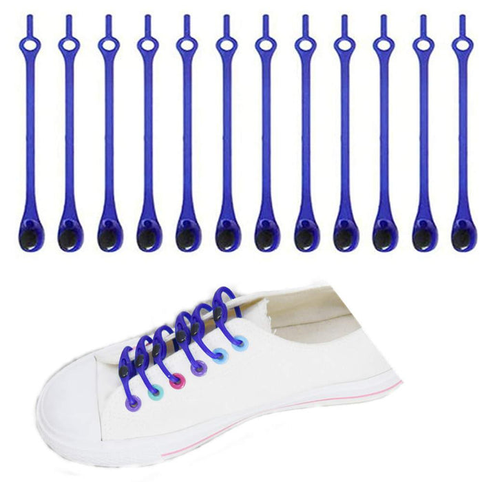 12pcs Elastic Shoelaces No Tie Shoe Laces