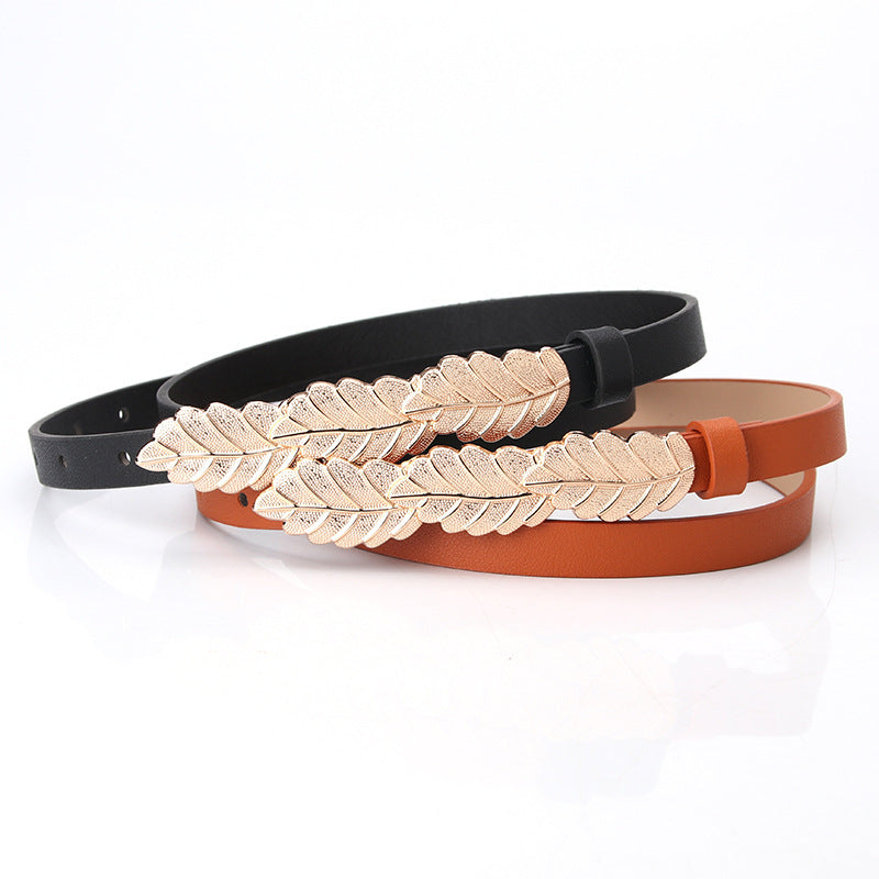 SYC Alloy Buckle Leaf Belt