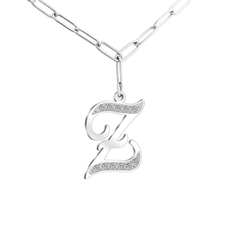 MLYJ 26 Letters Diamond Pendant