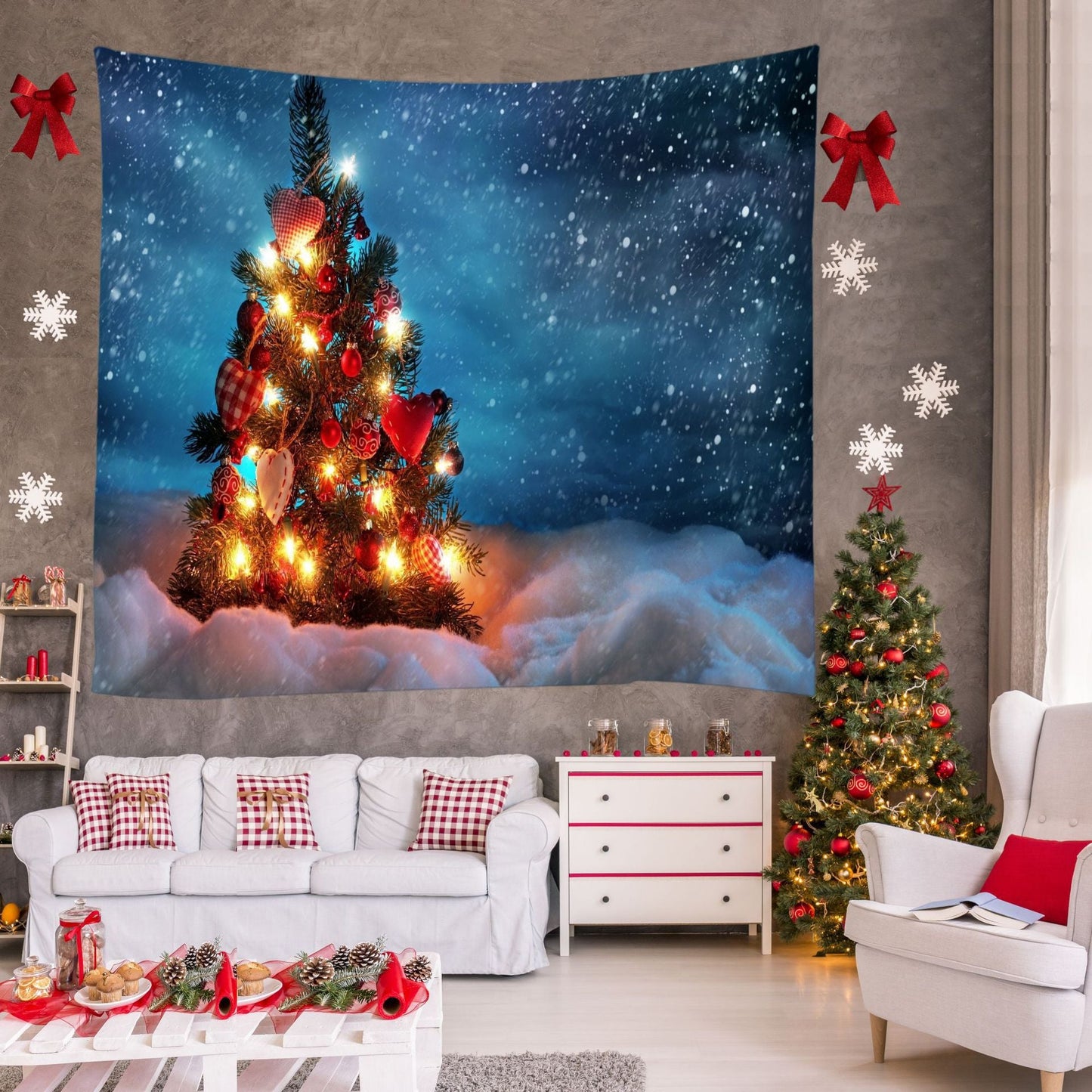 Christmas Decoration Background Tapestry