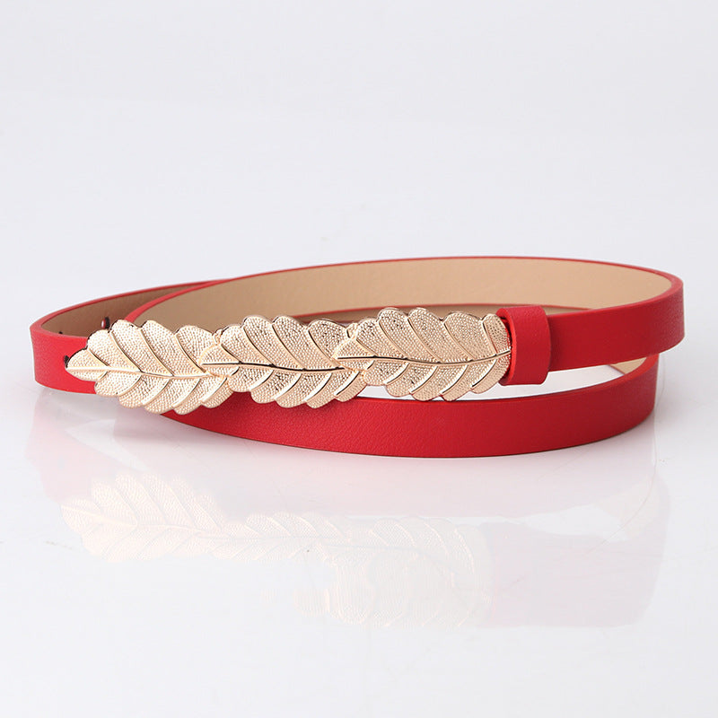 SYC Alloy Buckle Leaf Belt