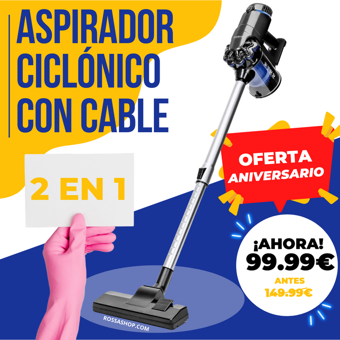 Aspirador ciclónico con cable 2 en 1 - DESCO