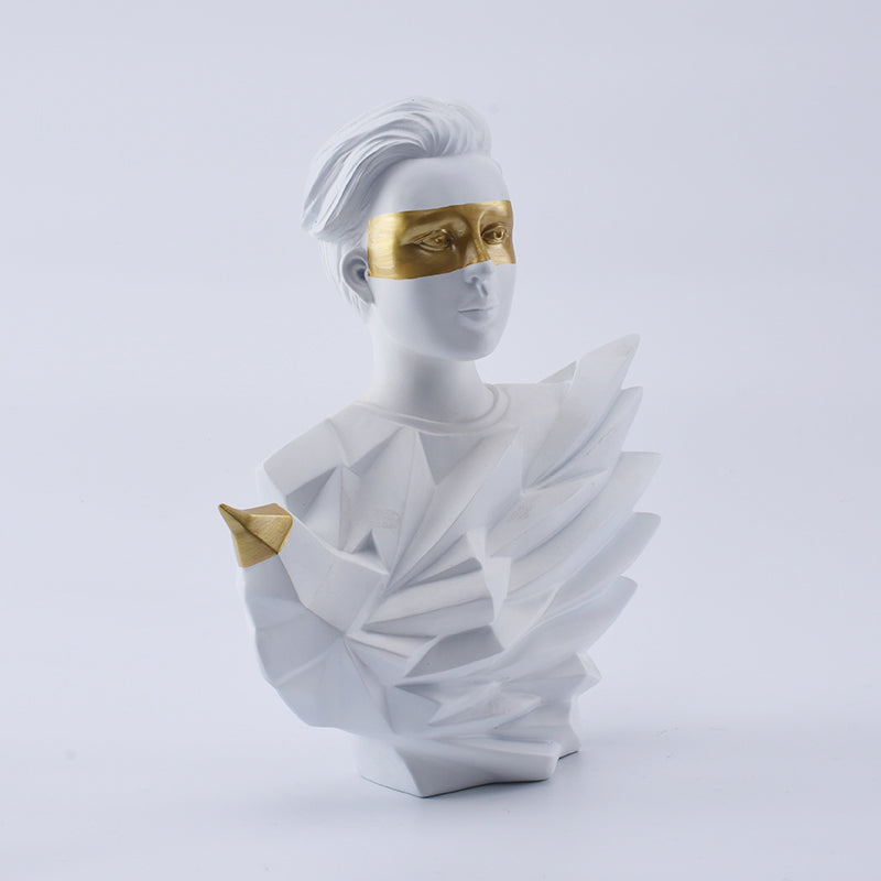 Bust Bird-man Sculpture