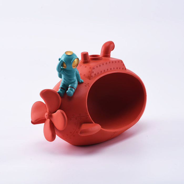 Astronaut Submarine Storage Decoration