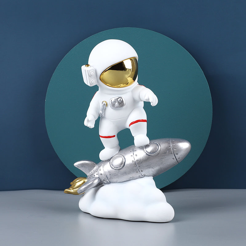 Rocket Spaceman Sculpture