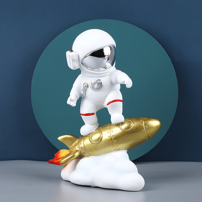 Rocket Spaceman Sculpture