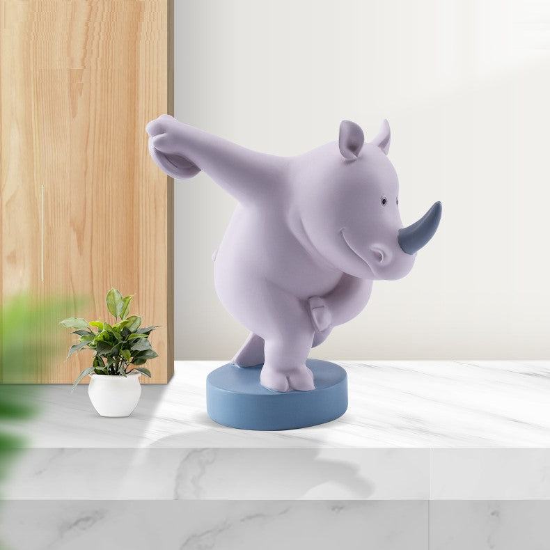 Cute Rhino Sculpture