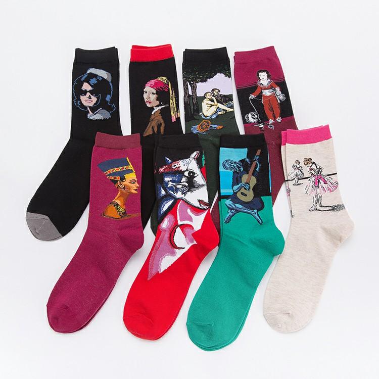 Oil Painting Portrait Series Unisex Socks