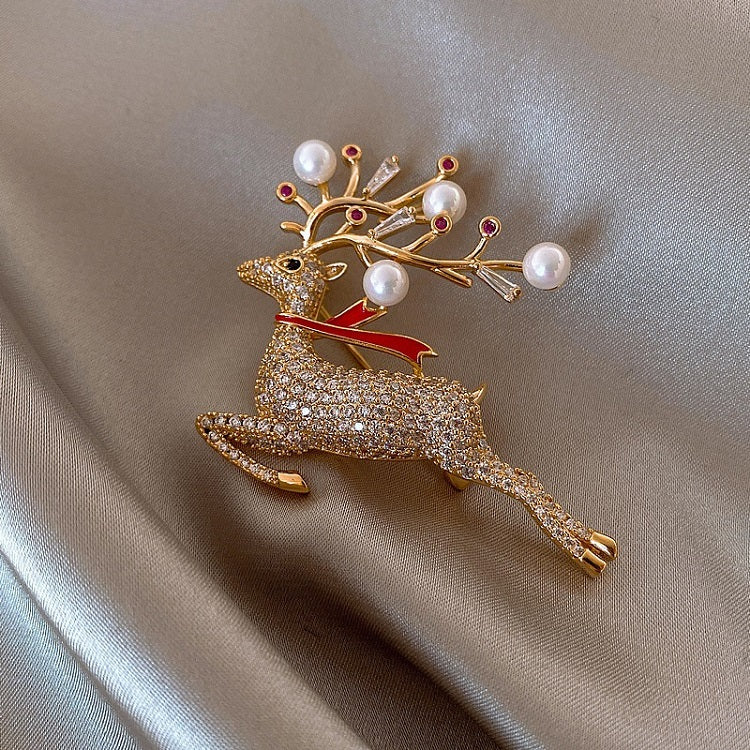 Sika Deer Brooch