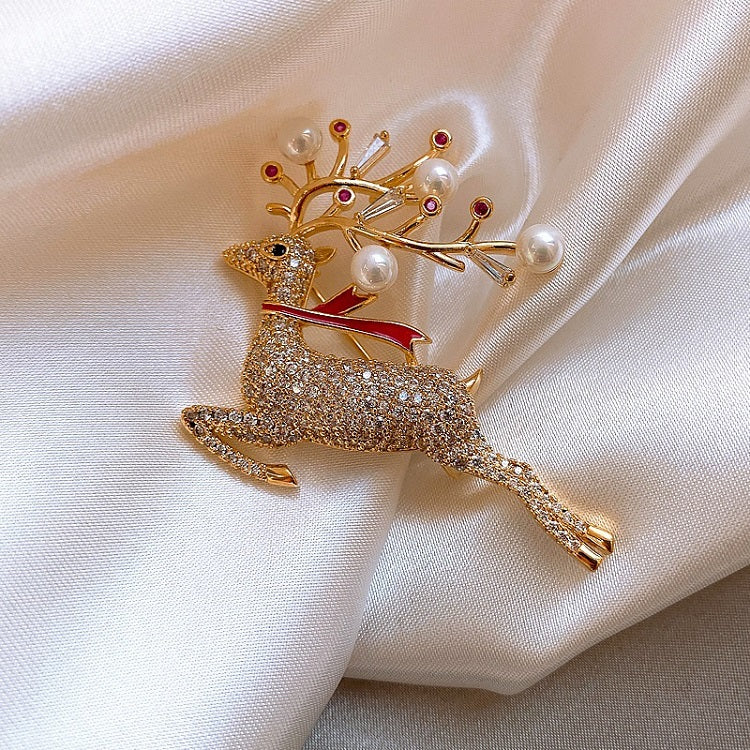 Sika Deer Brooch