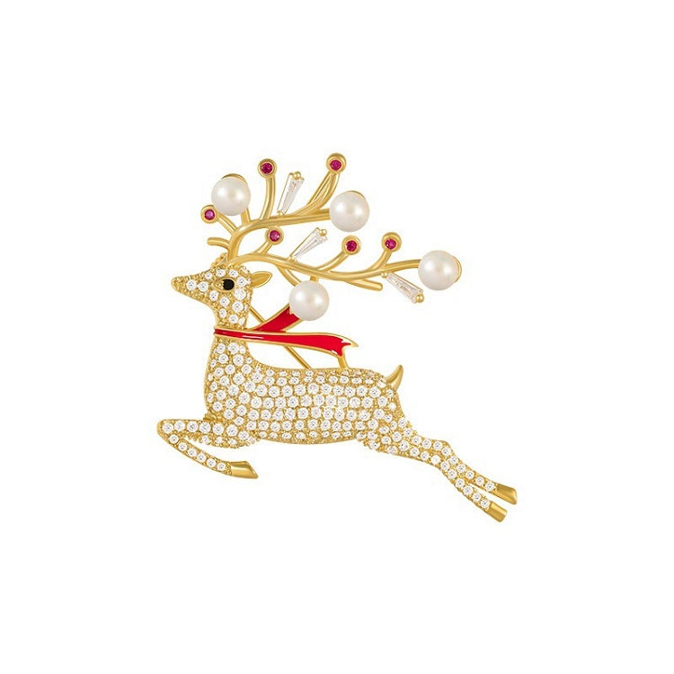 Sika Deer Brooch