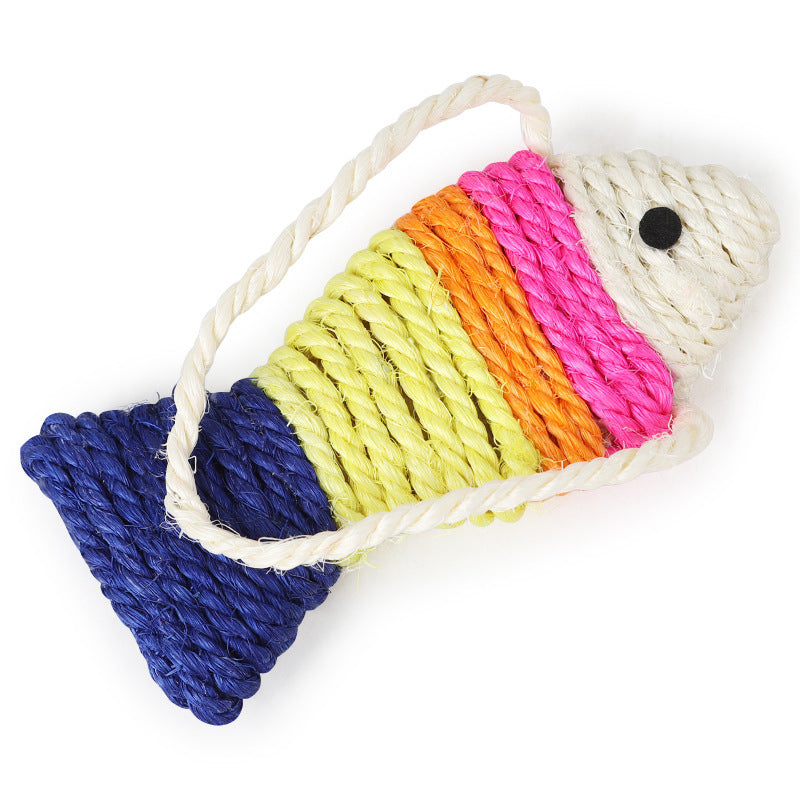 Sisal Cardboard Fish Toy