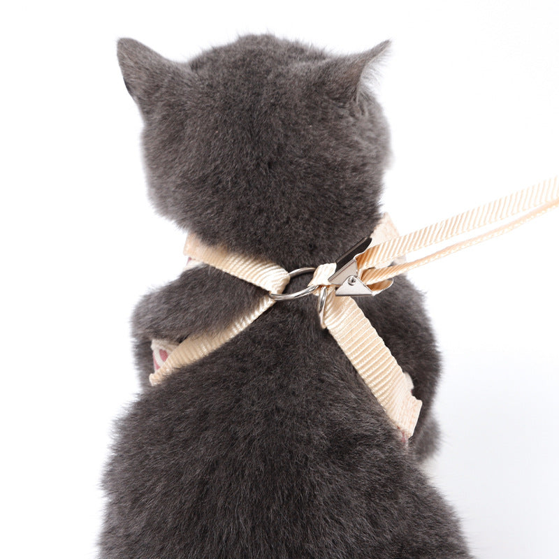 Bowknot Cat Chest Strap