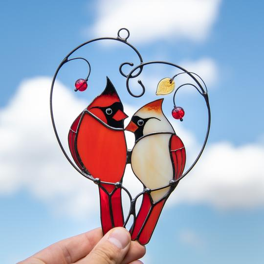 Cardinals In Love Ornament