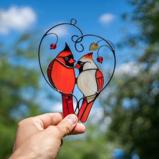 Cardinals In Love Ornament