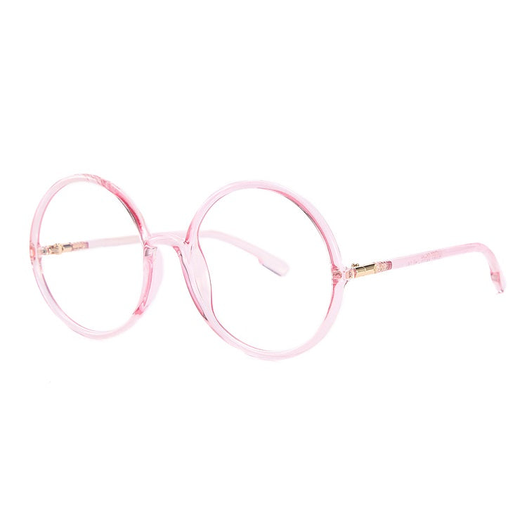 DF Anti-blue Light Round TR90 Flat Glasses