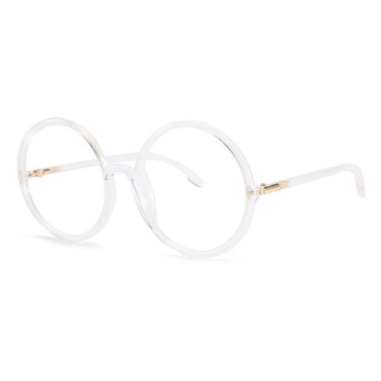 DF Anti-blue Light Round TR90 Flat Glasses