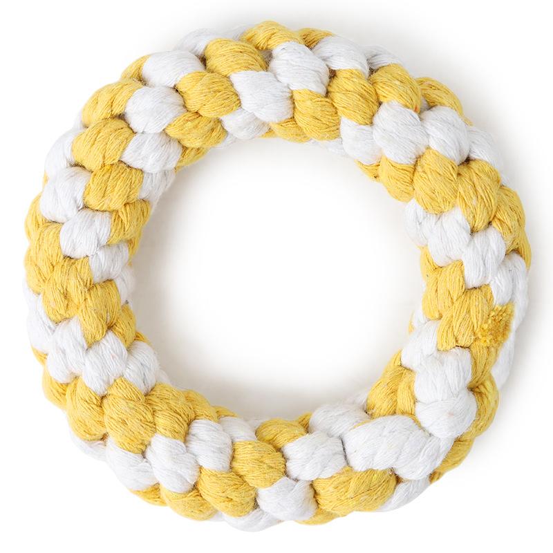 COTTON ROPE DONUTS WOVEN TOY