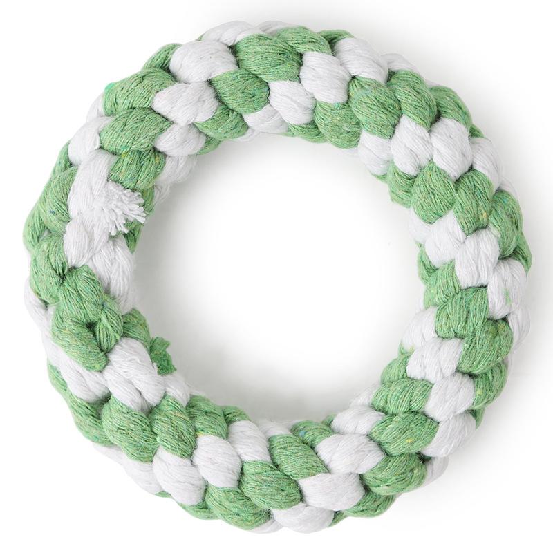 COTTON ROPE DONUTS WOVEN TOY