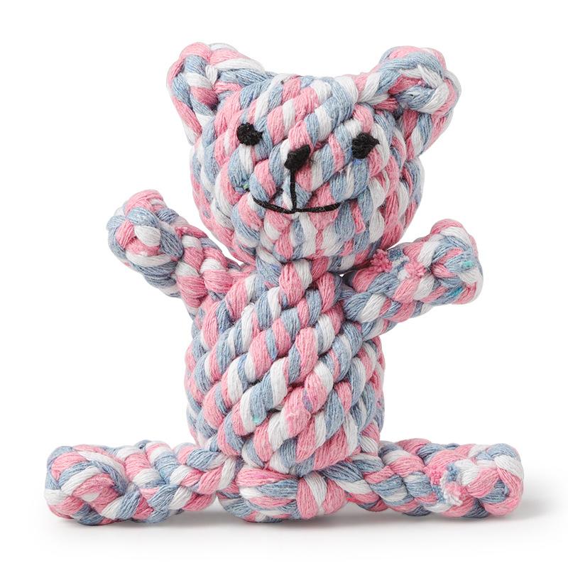 COTTON ROPE BEAR WOVEN TOY