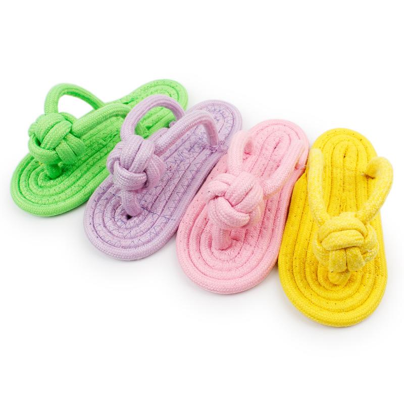 COTTON ROPE SLIPPERS WOVEN TOY