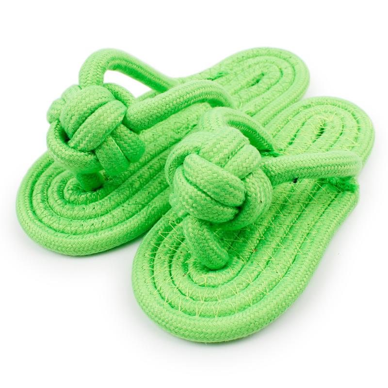 COTTON ROPE SLIPPERS WOVEN TOY