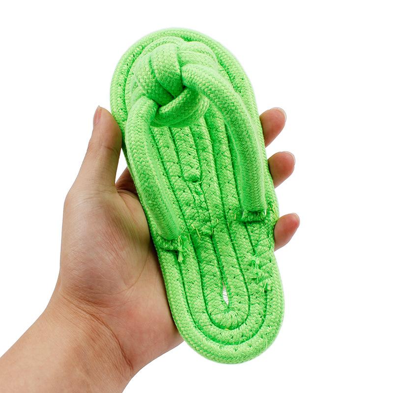 COTTON ROPE SLIPPERS WOVEN TOY