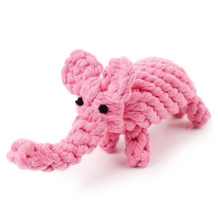 COTTON ROPE ELEPHANT WOVEN TOY