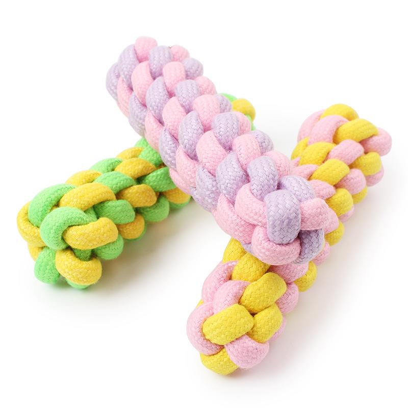 COTTON ROPE TWIST STICK WOVEN TOY