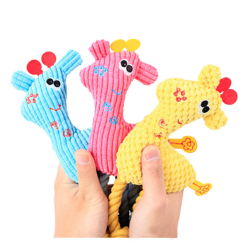 PET COTTON ROPE PLUSH SOUNDING TOY