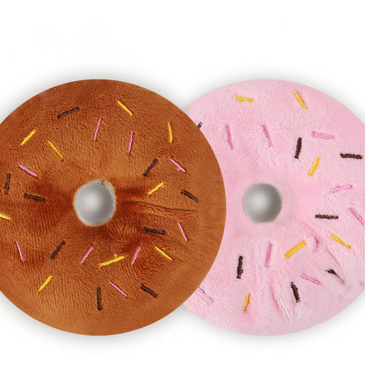 STUFFED DOUGHNUT SOUNDING TOY