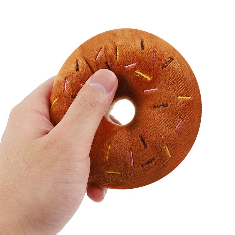 STUFFED DOUGHNUT SOUNDING TOY