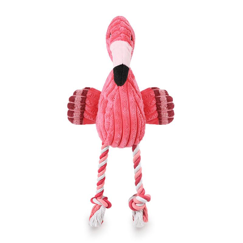 CORDUROY FLAMINGO SOUNDING TOY