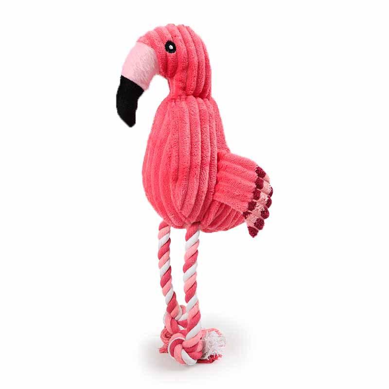 CORDUROY FLAMINGO SOUNDING TOY