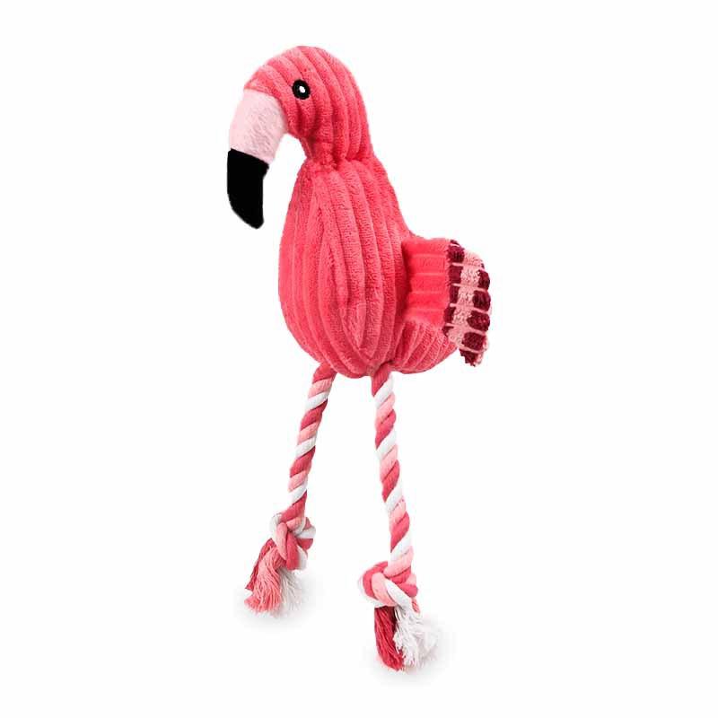 CORDUROY FLAMINGO SOUNDING TOY