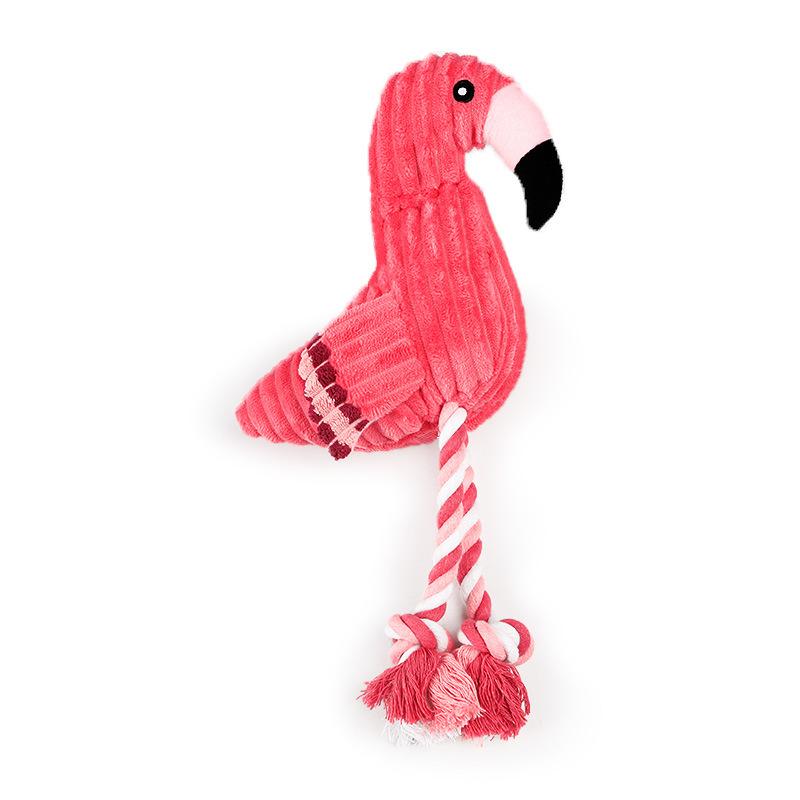 CORDUROY FLAMINGO SOUNDING TOY