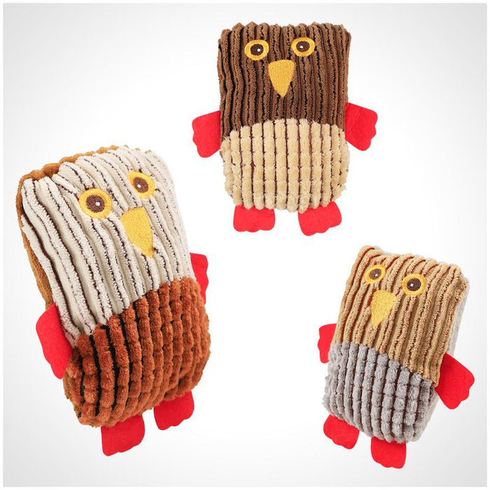 COLOR BLOCK OWL SOUNDING TOY