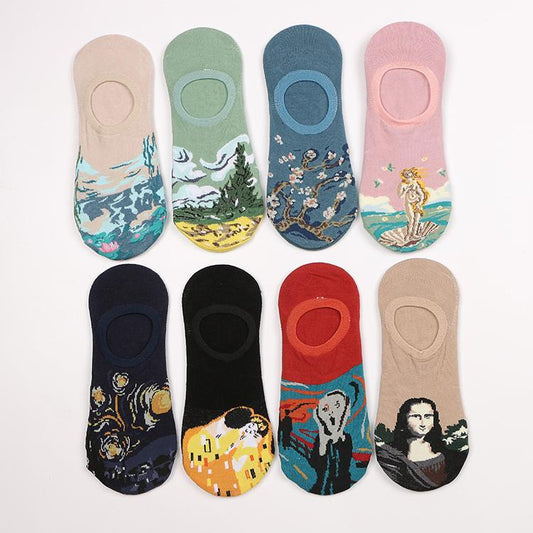 Oil Painting Unisex Ship Socks