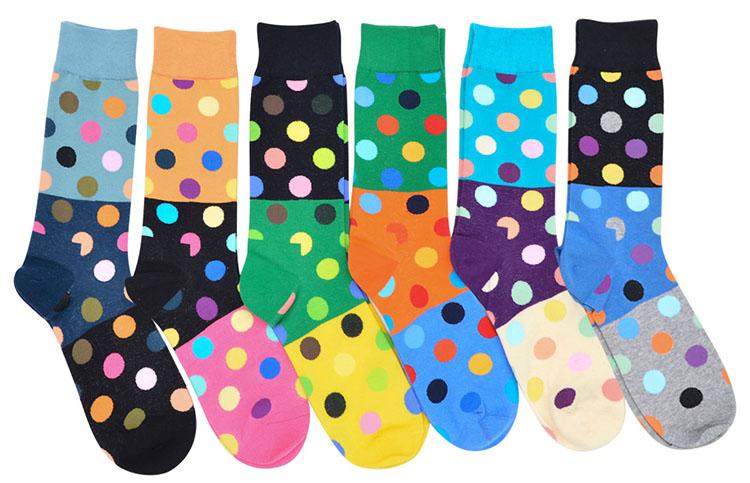 JP Color Block Spot Socks