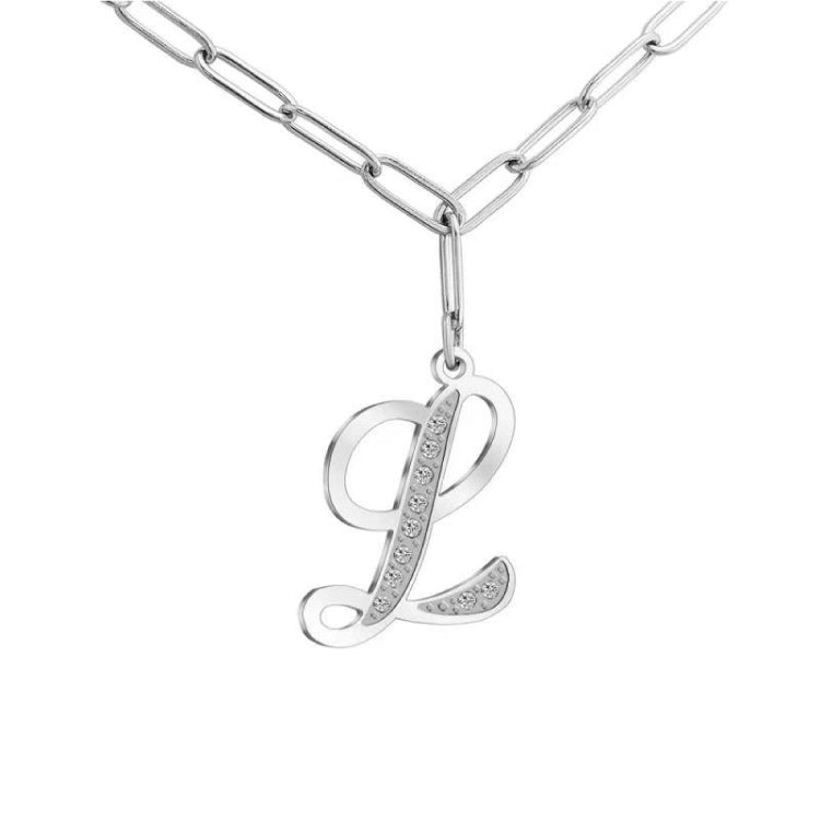 MLYJ 26 Letters Diamond Pendant