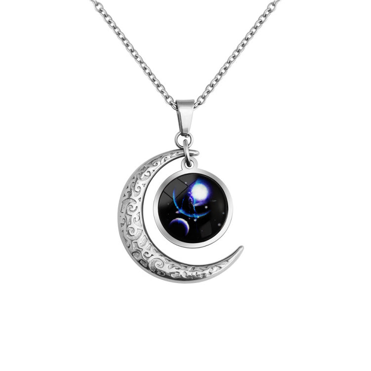 MLYJ Constellation Night Sky lLuminous Necklace