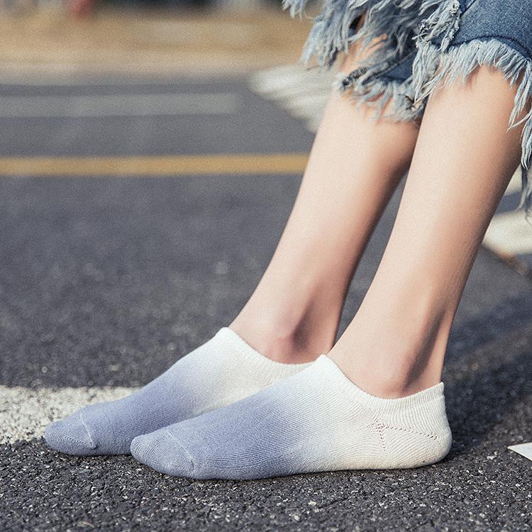 JSD Tie-Dye Dip dye Gradient Unisex Short Socks