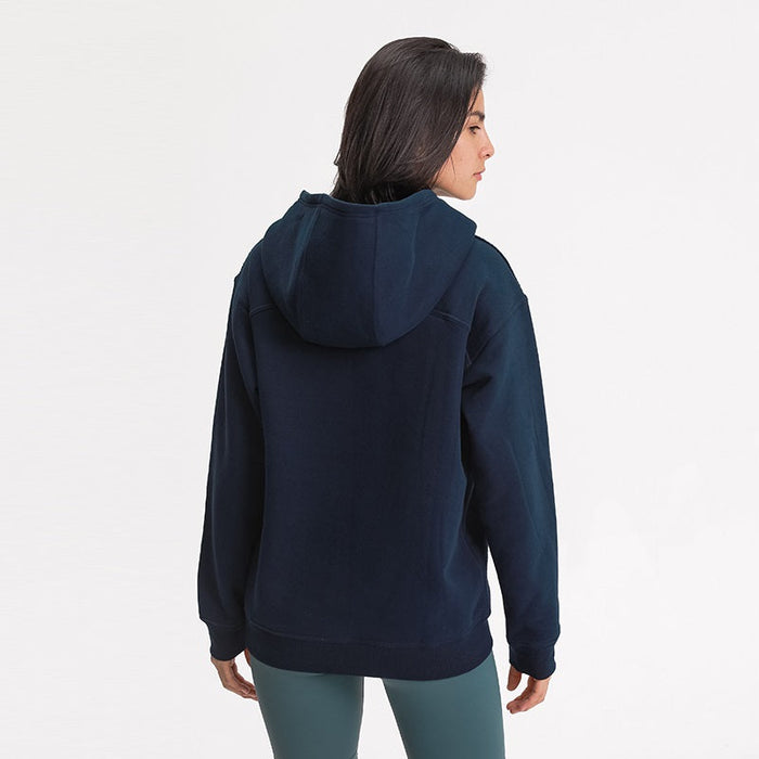 Long-sleeved Hooded Loose Sweatshirt