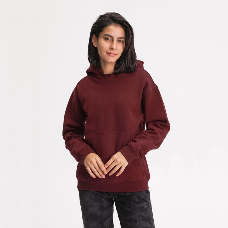 Long-sleeved Hooded Loose Sweatshirt