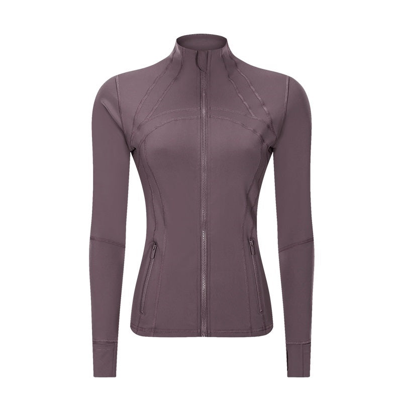 Slim-fit Stand-collar Yoga Jacket